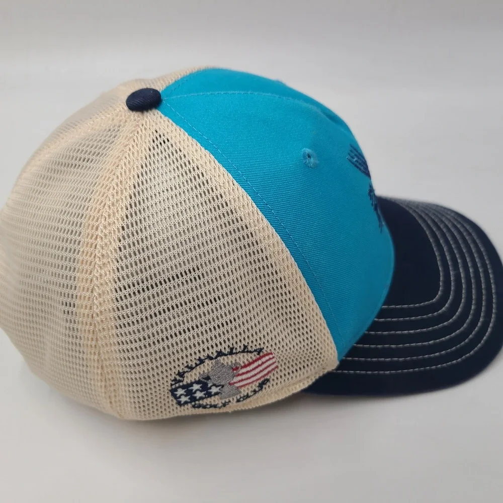 PGA Valhalla Hat Snapback Trucker Mesh Ahead Blue White Golf Club 2024 Logo Men
